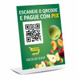 Placa QR Code Pix em Acrílico