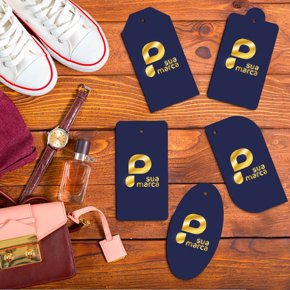 tag com hot stamping