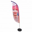 Wind Banner Personalizado Tecido Frente e Verso Kit Completo