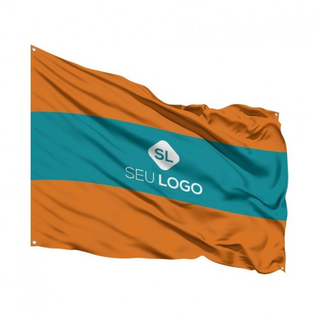 Bandeira com ilhós 1400x900 mm