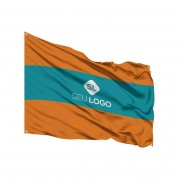 Bandeira tecido oxford sem ilhós 90x70 cm